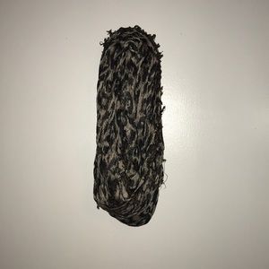 Reversible cheetah print infinity scarf